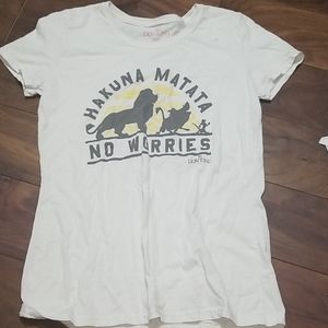 Disney, white hakuna matata T-shirt